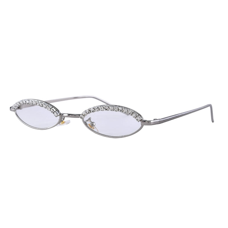 Women's Luxury Crystal Diamond Alloy Frame Cat Eye Sunglasses - Women Sunglasses - DYAVOR®