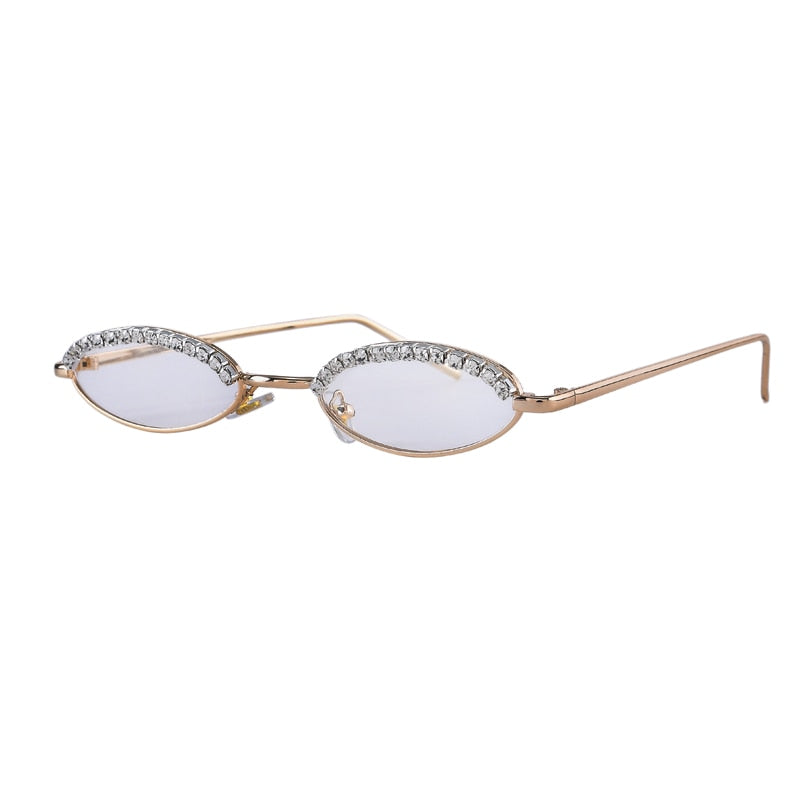 Women's Luxury Crystal Diamond Alloy Frame Cat Eye Sunglasses - Women Sunglasses - DYAVOR®