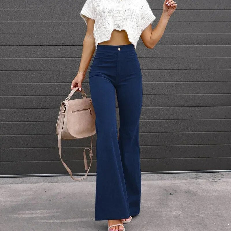 Carra - pants with flared legs - 07/112024 3 - DYAVOR®