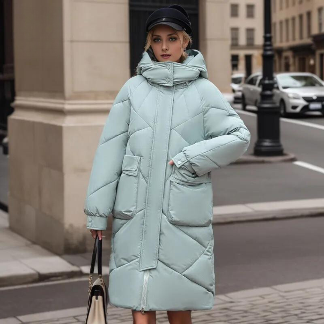 Kati - solid winter coat for women - - DYAVOR®