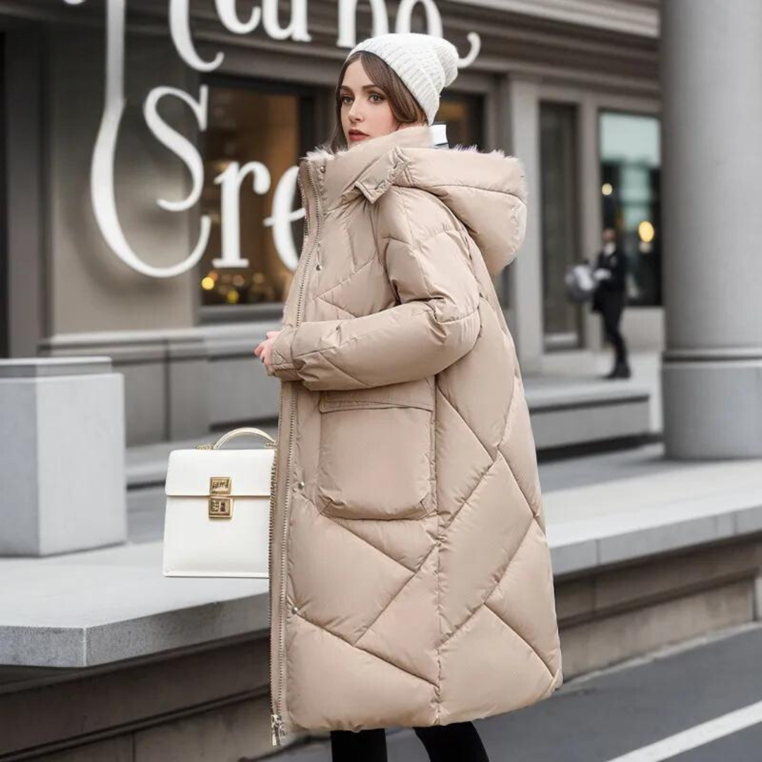 Kati - solid winter coat for women - - DYAVOR®