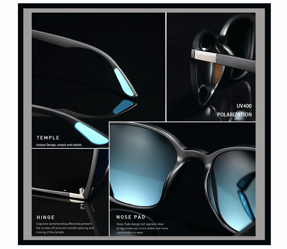 Men and Women Classic Design Polarized Square Frame Sungasses - Unisex Sunglasses - DYAVOR®
