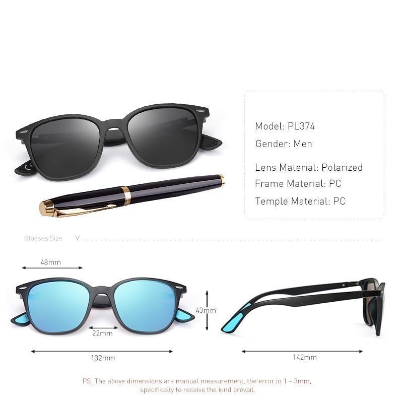 Men and Women Classic Design Polarized Square Frame Sungasses - Unisex Sunglasses - DYAVOR®