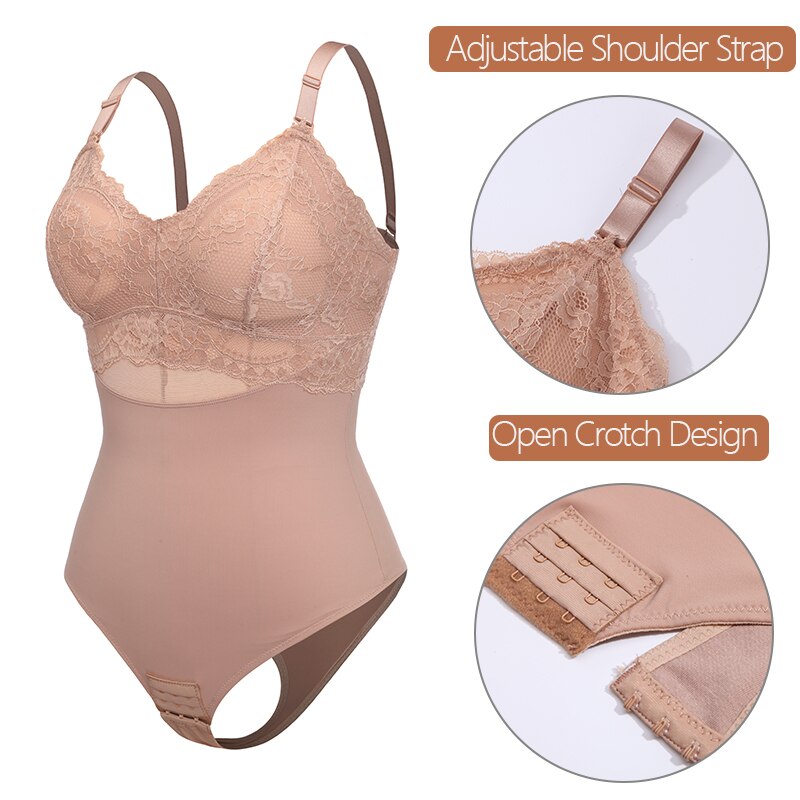 Women's Mesh Lace Padded Seamless Slim Waist Tummy Body Shaper Slimmers - Slimmers - DYAVOR®