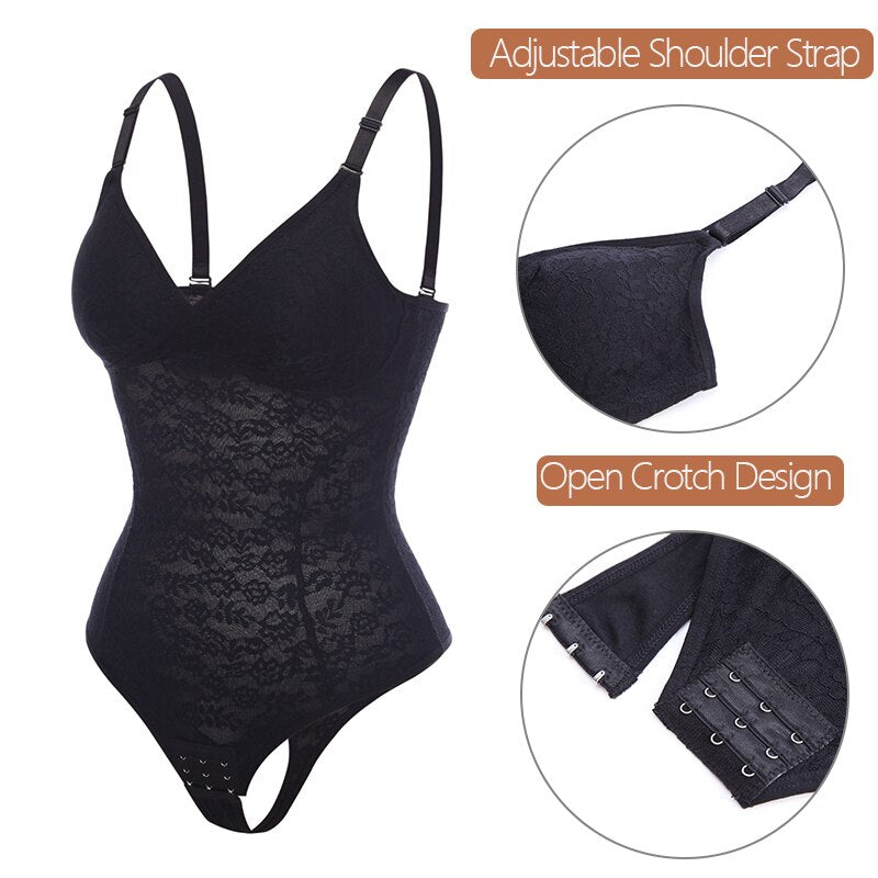 Women's Mesh Lace Padded Seamless Slim Waist Tummy Body Shaper Slimmers - Slimmers - DYAVOR®