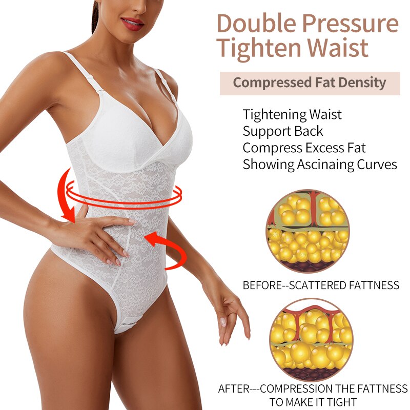 Women's Mesh Lace Padded Seamless Slim Waist Tummy Body Shaper Slimmers - Slimmers - DYAVOR®