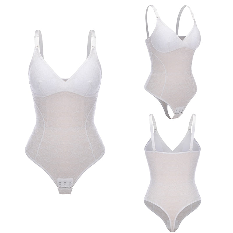 Women's Mesh Lace Padded Seamless Slim Waist Tummy Body Shaper Slimmers - Slimmers - DYAVOR®