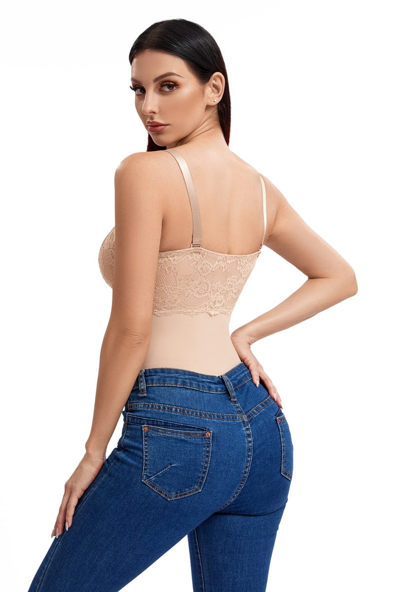Women's Mesh Lace Padded Seamless Slim Waist Tummy Body Shaper Slimmers - Slimmers - DYAVOR®