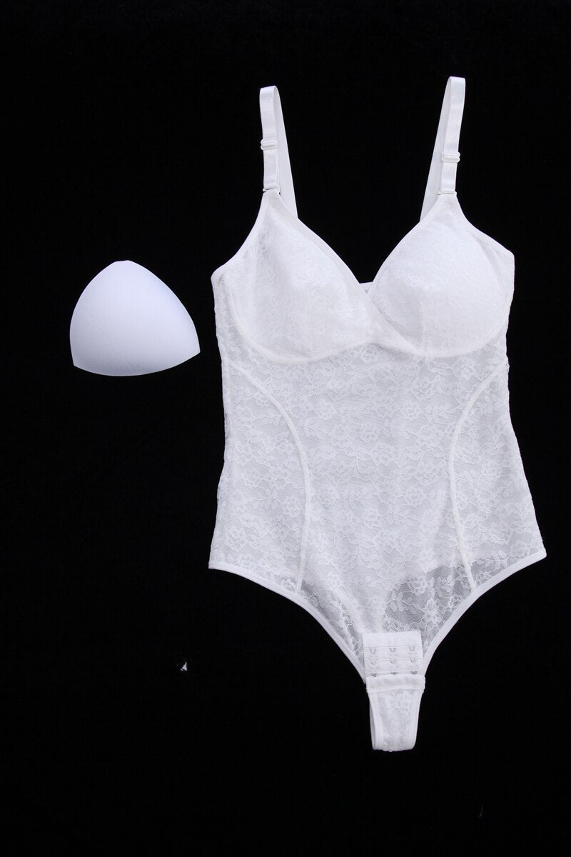 Women's Mesh Lace Padded Seamless Slim Waist Tummy Body Shaper Slimmers