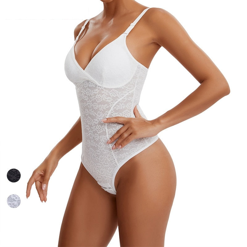 Women's Mesh Lace Padded Seamless Slim Waist Tummy Body Shaper Slimmers - Slimmers - DYAVOR®