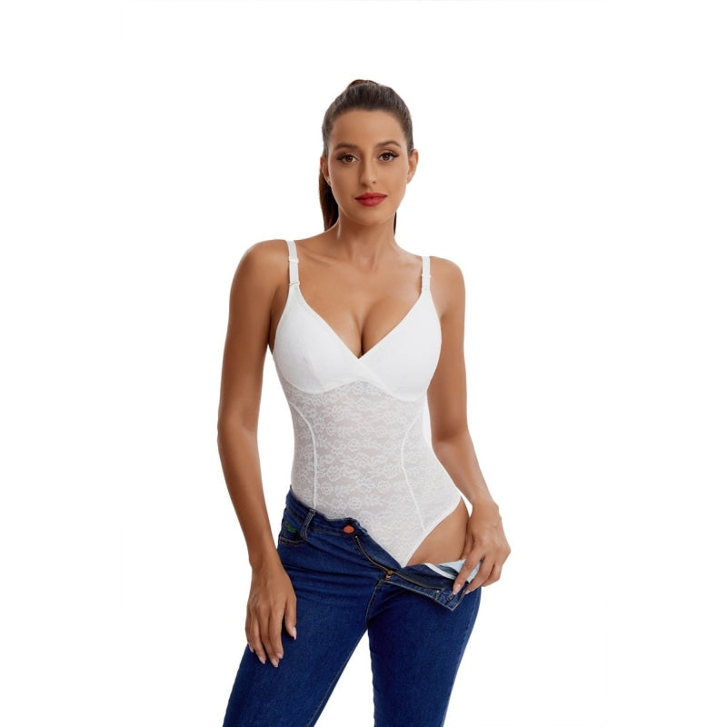 Women's Mesh Lace Padded Seamless Slim Waist Tummy Body Shaper Slimmers - Slimmers - DYAVOR®