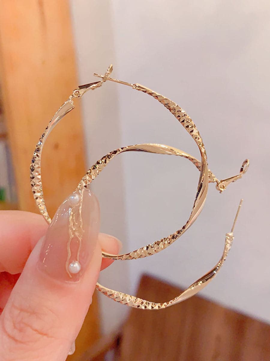 Irregular Hoop Earrings MSE033143 - Earrings - DYAVOR®