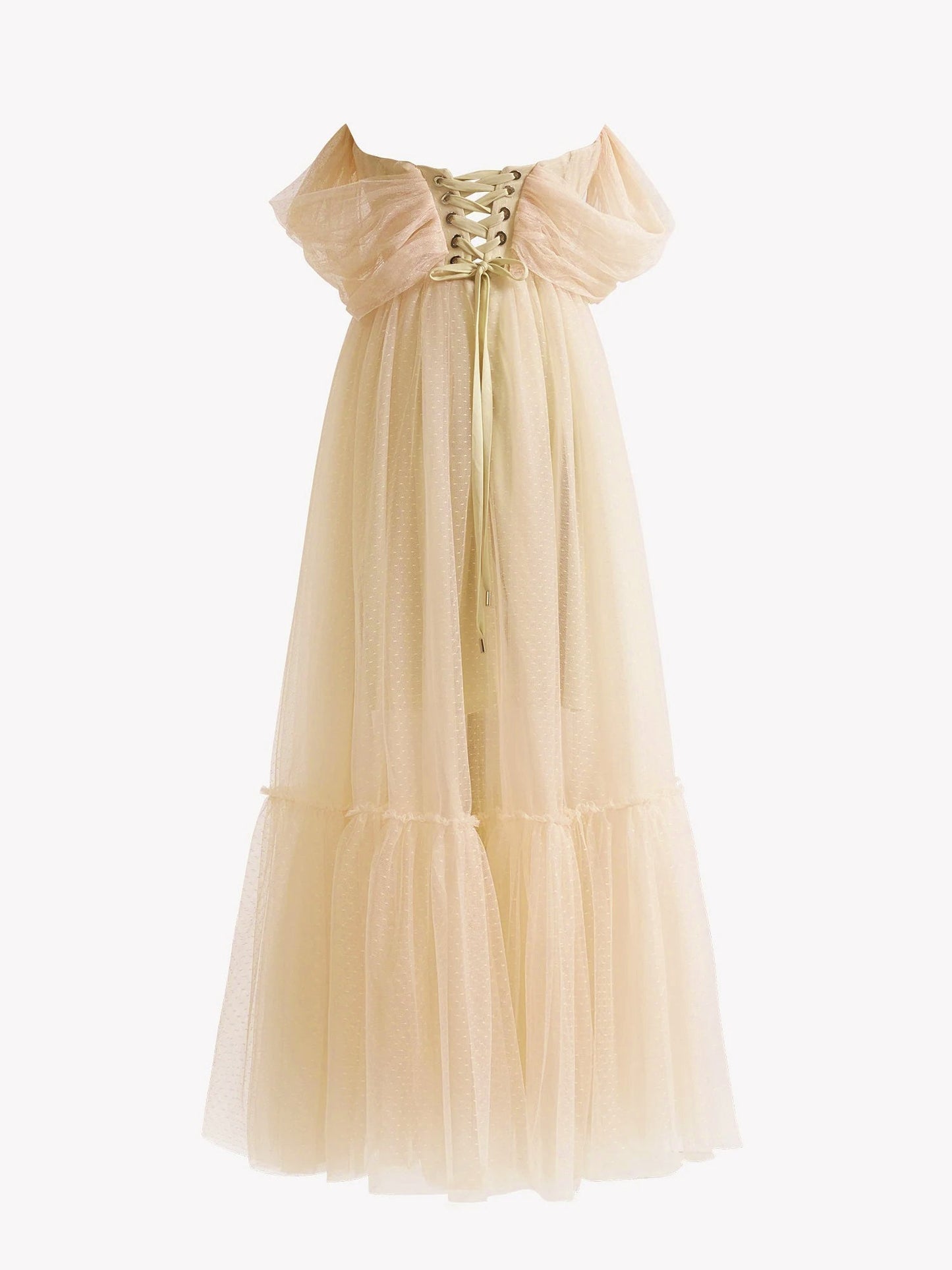 Nova | A-Line Champagne Tulle Sweetheart Tea-Length Prom Dress - Homecoming Dress - DYAVOR®