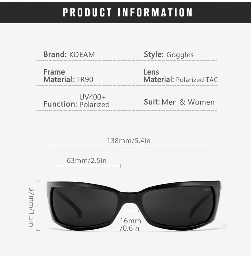 Outdoor Sports Goggles Polarized Sunglasses for Men and Women with Hard Box - Unisex Sunglasses - DYAVOR®