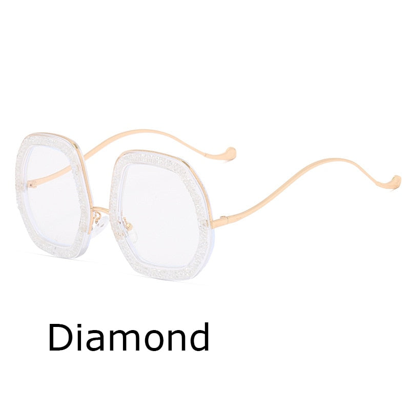 Luxury Punk Style Shiny Crystal Designer Eyewear Sunglasses for Women - Women Sunglasses - DYAVOR®