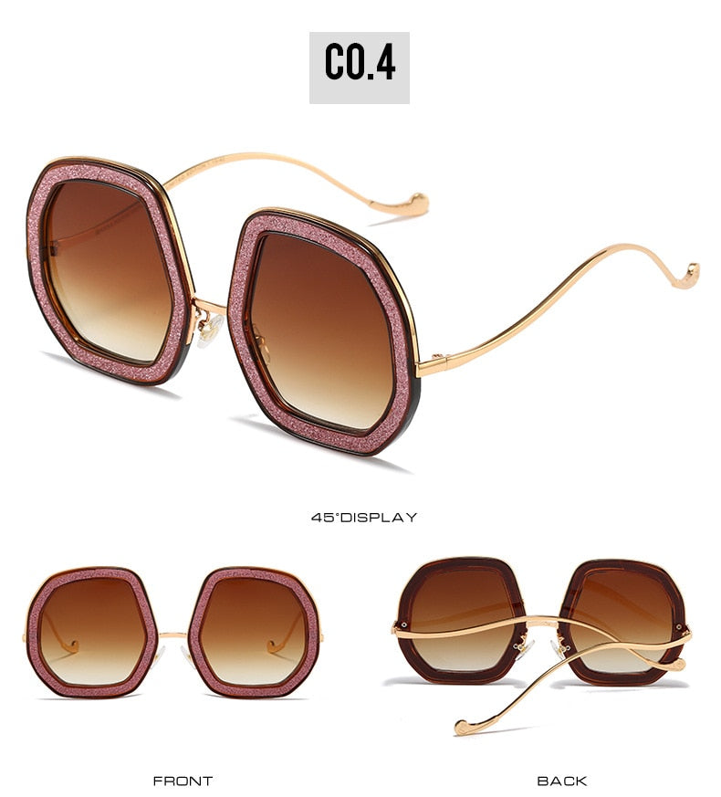 Luxury Punk Style Shiny Crystal Designer Eyewear Sunglasses for Women - Women Sunglasses - DYAVOR®