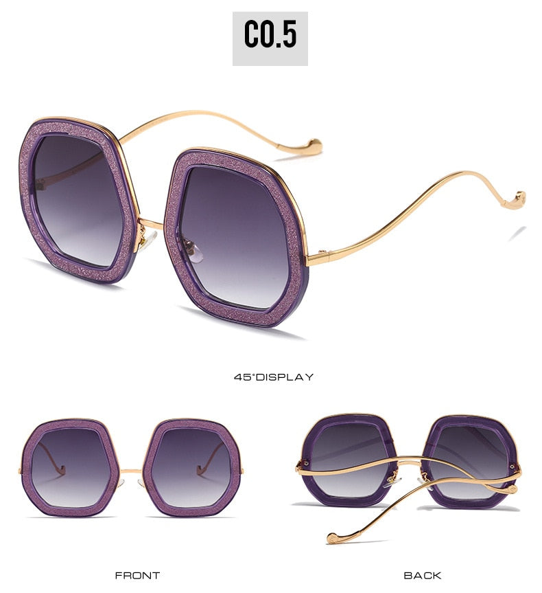 Luxury Punk Style Shiny Crystal Designer Eyewear Sunglasses for Women - Women Sunglasses - DYAVOR®
