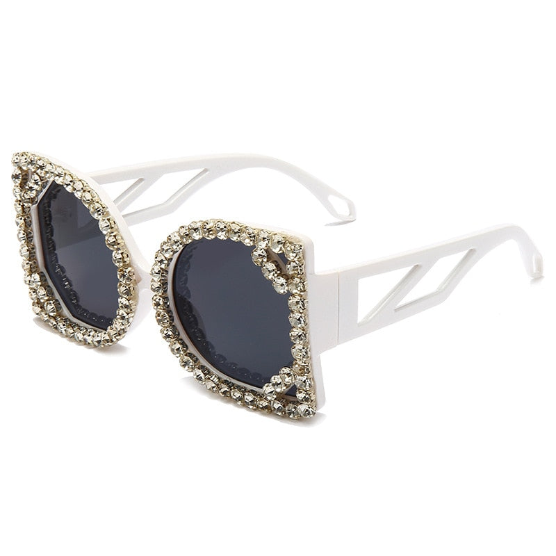 Crystal Designer Photochromic Gradient Shade Rimless Sunglasses - Women Sunglasses - DYAVOR®