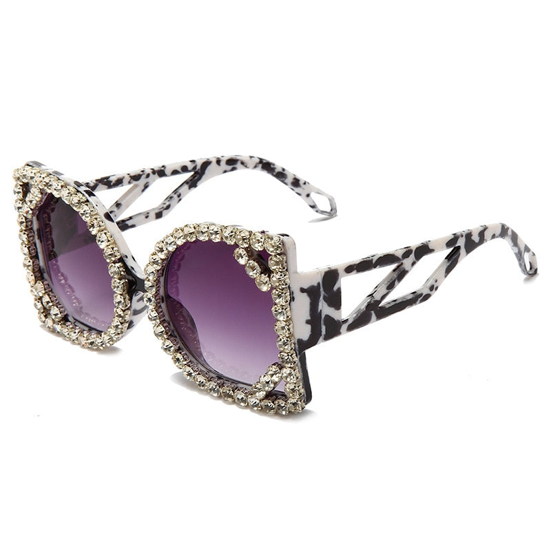Crystal Designer Photochromic Gradient Shade Rimless Sunglasses - Women Sunglasses - DYAVOR®
