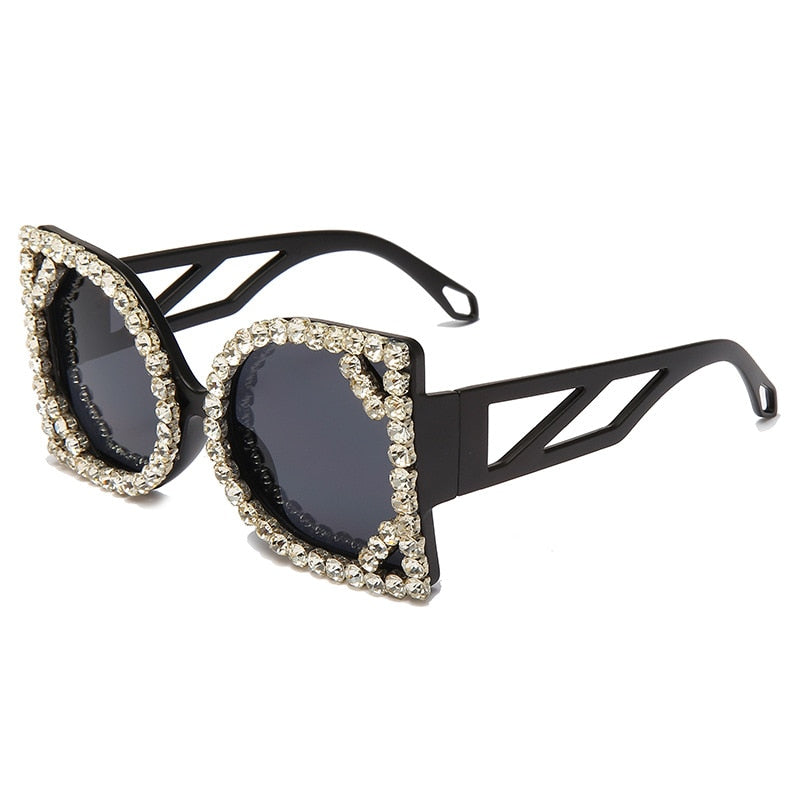 Crystal Designer Photochromic Gradient Shade Rimless Sunglasses - Women Sunglasses - DYAVOR®