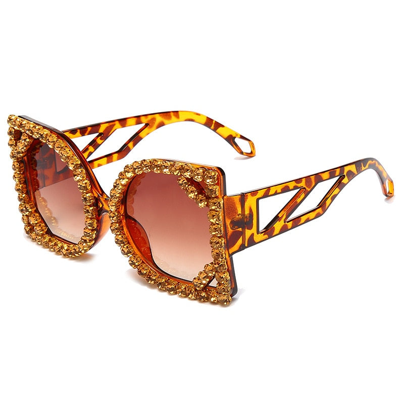 Crystal Designer Photochromic Gradient Shade Rimless Sunglasses - Women Sunglasses - DYAVOR®