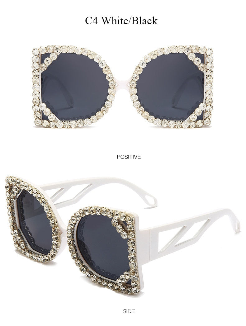 Crystal Designer Photochromic Gradient Shade Rimless Sunglasses - Women Sunglasses - DYAVOR®