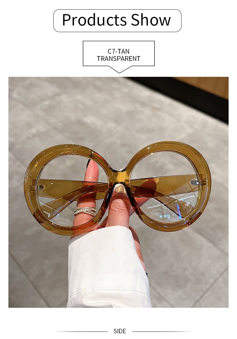 Unisex Trendy Vintage Oversized Gradient Goggle Round Sunglasses - Unisex Sunglasses - DYAVOR®