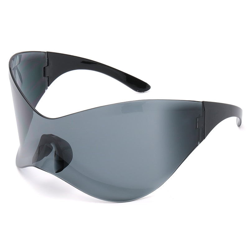 Unisex Black Color Punk Style Rimless Gradient Lens Sunglasses - Unisex Sunglasses - DYAVOR®