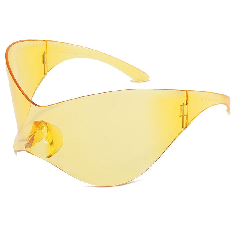 Unisex Black Color Punk Style Rimless Gradient Lens Sunglasses - Unisex Sunglasses - DYAVOR®