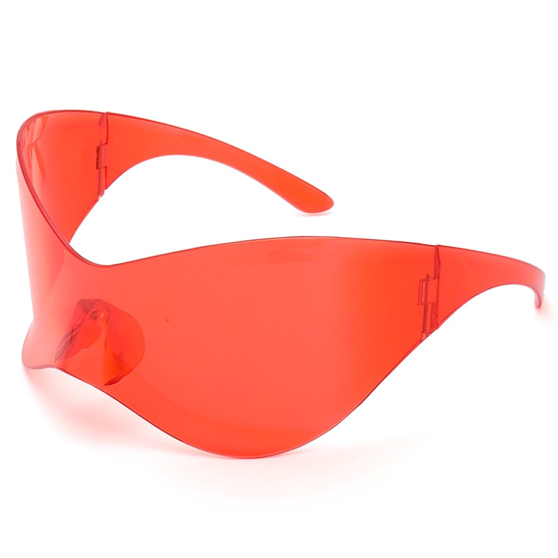 Unisex Black Color Punk Style Rimless Gradient Lens Sunglasses - Unisex Sunglasses - DYAVOR®