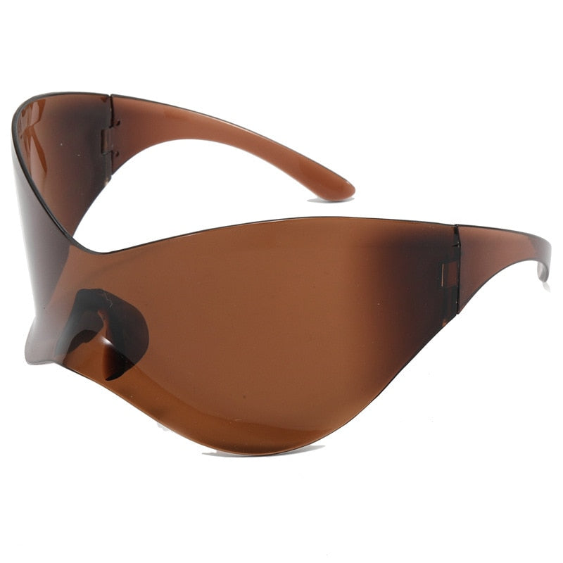 Unisex Black Color Punk Style Rimless Gradient Lens Sunglasses - Unisex Sunglasses - DYAVOR®