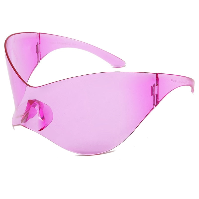 Unisex Black Color Punk Style Rimless Gradient Lens Sunglasses - Unisex Sunglasses - DYAVOR®