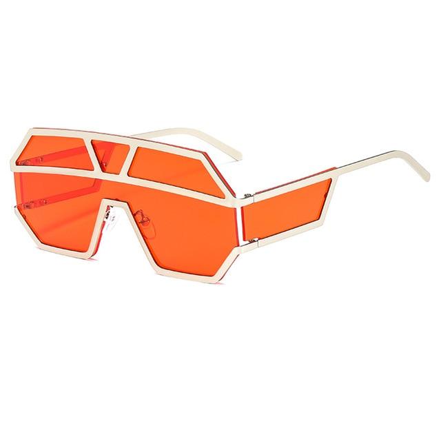 Oversized Square Designer Sunglasses for Women with One Piece Lens - Women Sunglasses - DYAVOR®