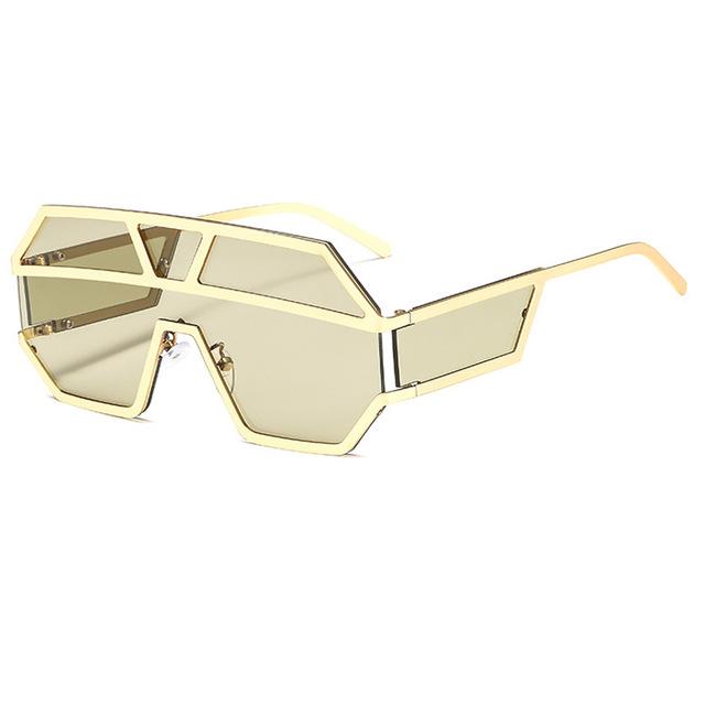 Oversized Square Designer Sunglasses for Women with One Piece Lens - Women Sunglasses - DYAVOR®