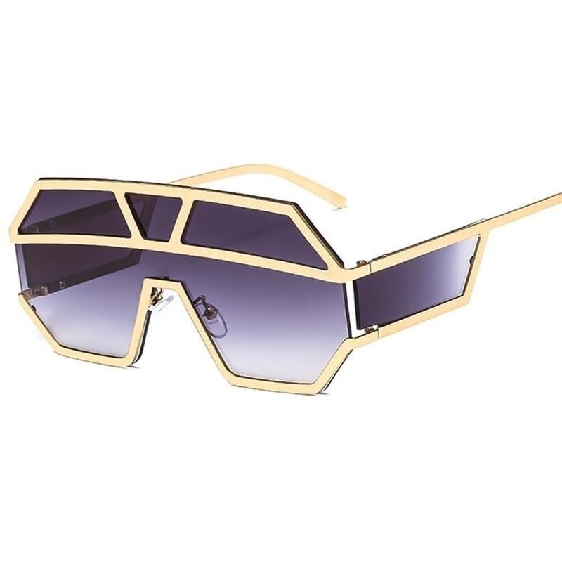 Oversized Square Designer Sunglasses for Women with One Piece Lens - Women Sunglasses - DYAVOR®