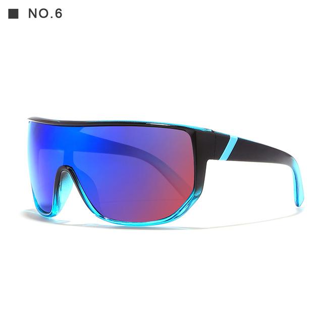 Oversized Unisex Big Shield Anti-Reflective Sunglasses with Designer Box - Unisex Sunglasses - DYAVOR®