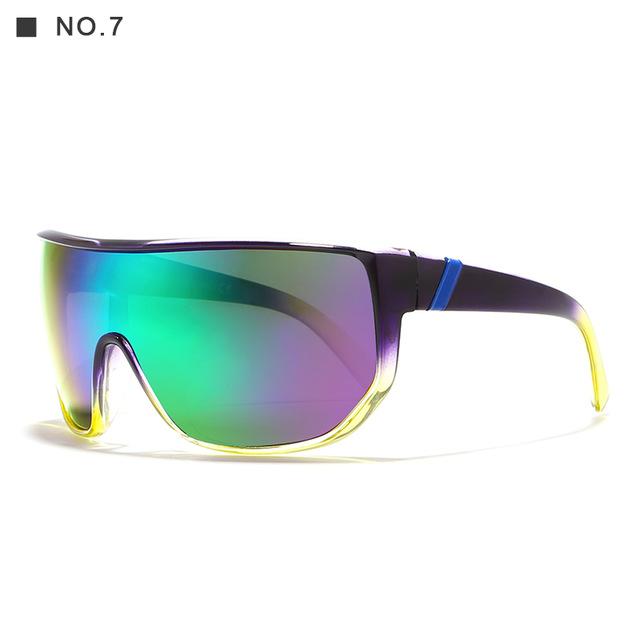 Oversized Unisex Big Shield Anti-Reflective Sunglasses with Designer Box - Unisex Sunglasses - DYAVOR®