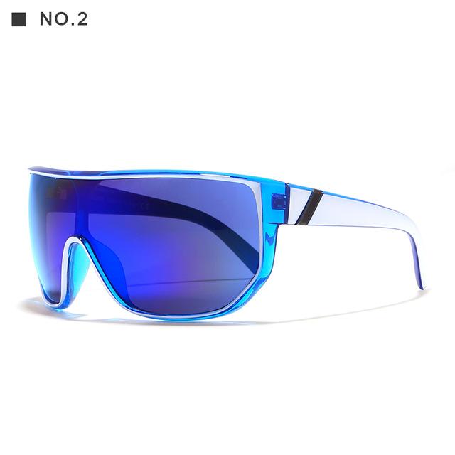 Oversized Unisex Big Shield Anti-Reflective Sunglasses with Designer Box - Unisex Sunglasses - DYAVOR®