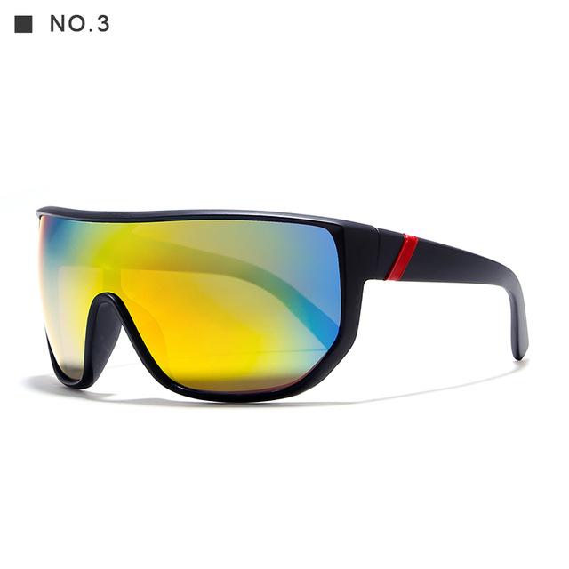 Oversized Unisex Big Shield Anti-Reflective Sunglasses with Designer Box - Unisex Sunglasses - DYAVOR®