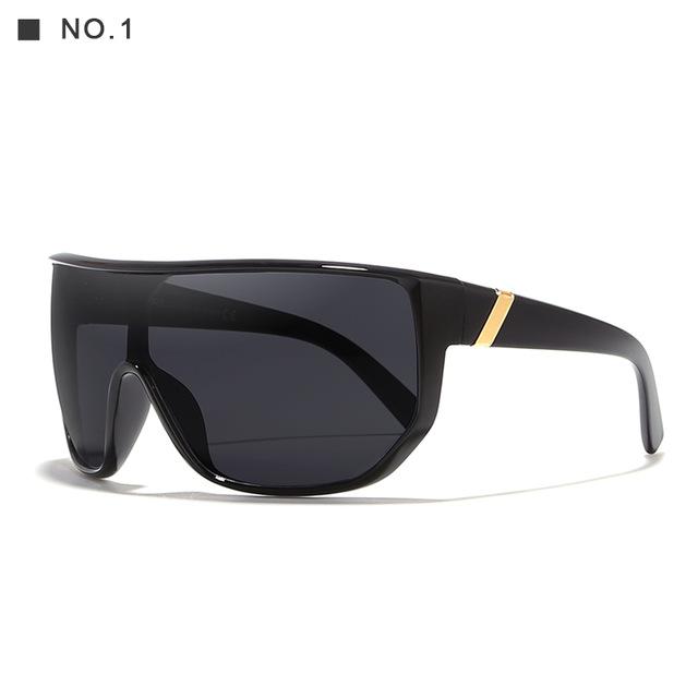 Oversized Unisex Big Shield Anti-Reflective Sunglasses with Designer Box - Unisex Sunglasses - DYAVOR®