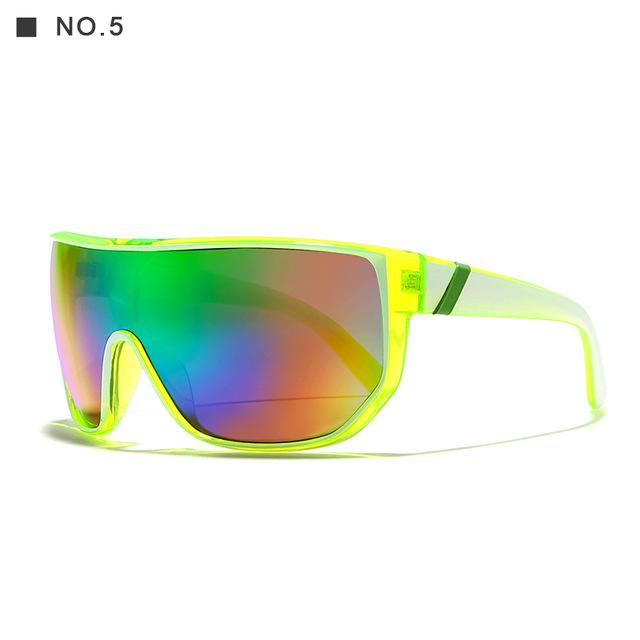 Oversized Unisex Big Shield Anti-Reflective Sunglasses with Designer Box - Unisex Sunglasses - DYAVOR®