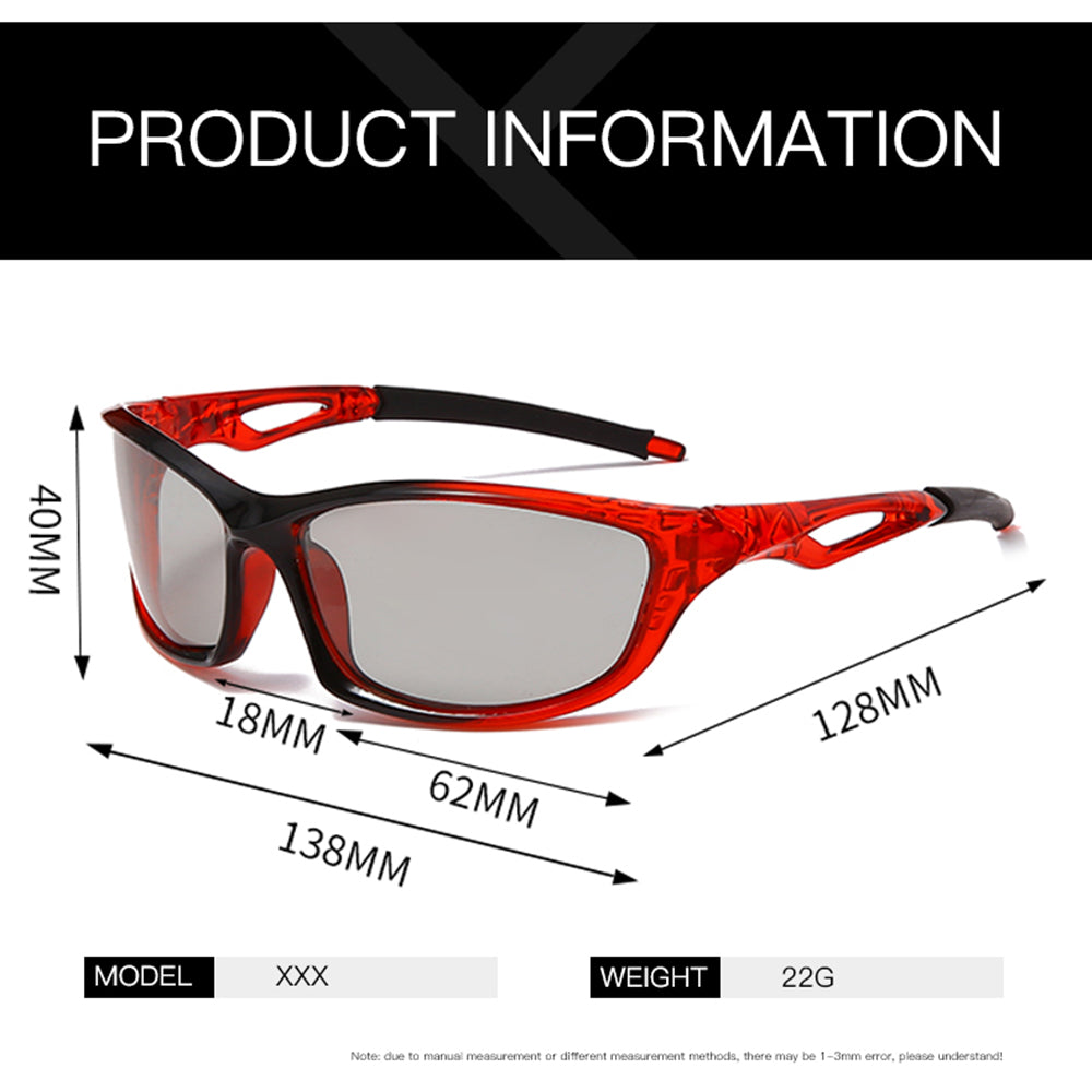 Unisex Photochromic Outdoor Sports Bike Cycling Goggle Glasses Sunglasses - Unisex Sunglasses - DYAVOR®