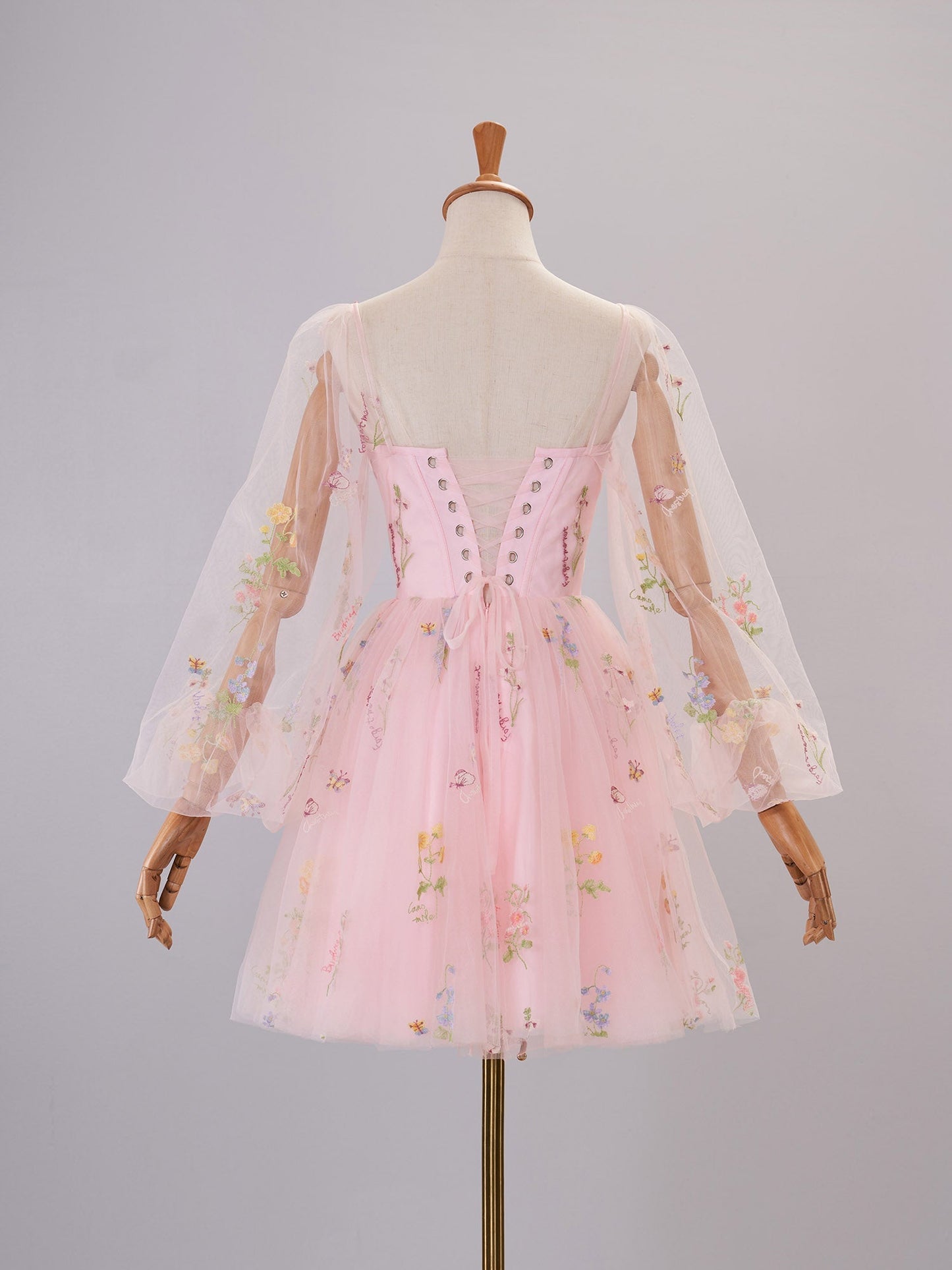 Sweetheart Embroidery Short-Length Tulle Puff Sleeves Cocktail Dress - Prom Dresses - DYAVOR®