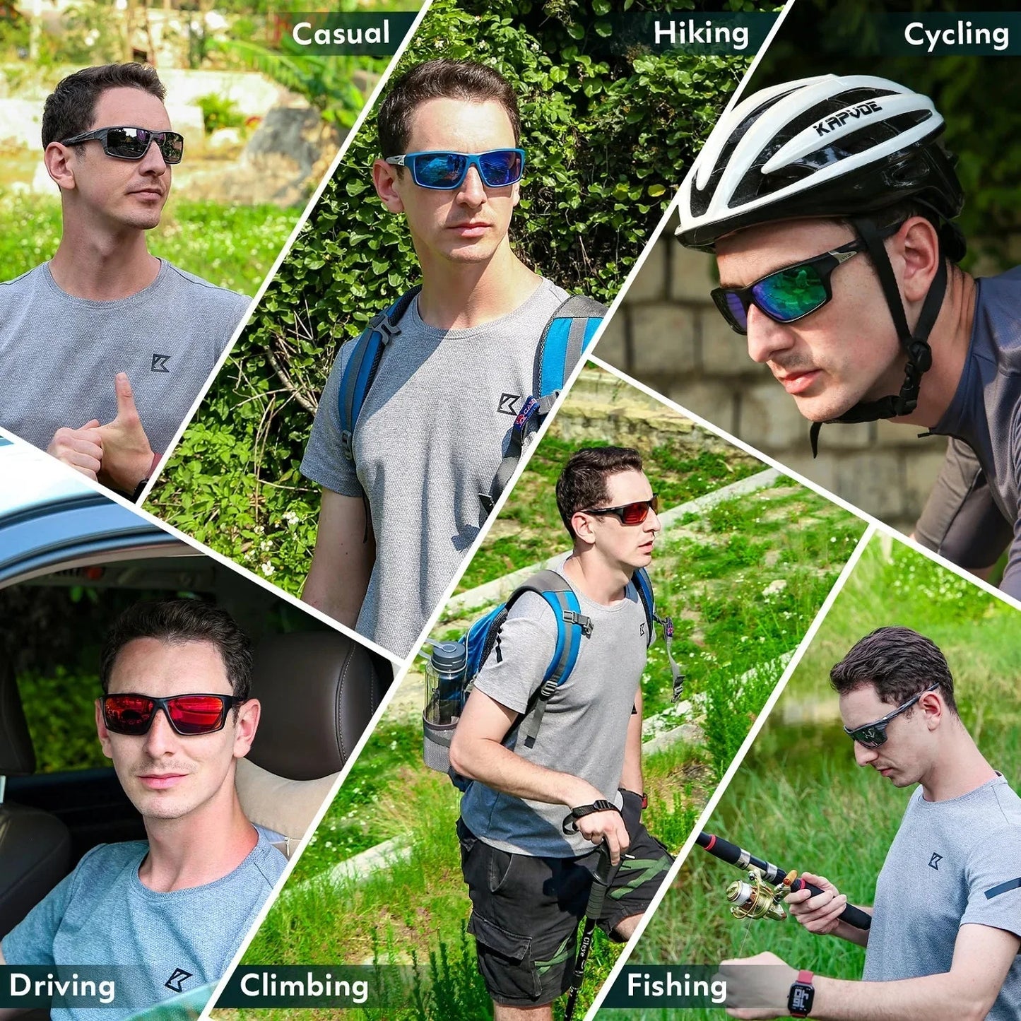 Unisex Sports Style Polarized UV400 Lens Outdoor Cycling Sunglasses - Unisex Sunglasses - DYAVOR®