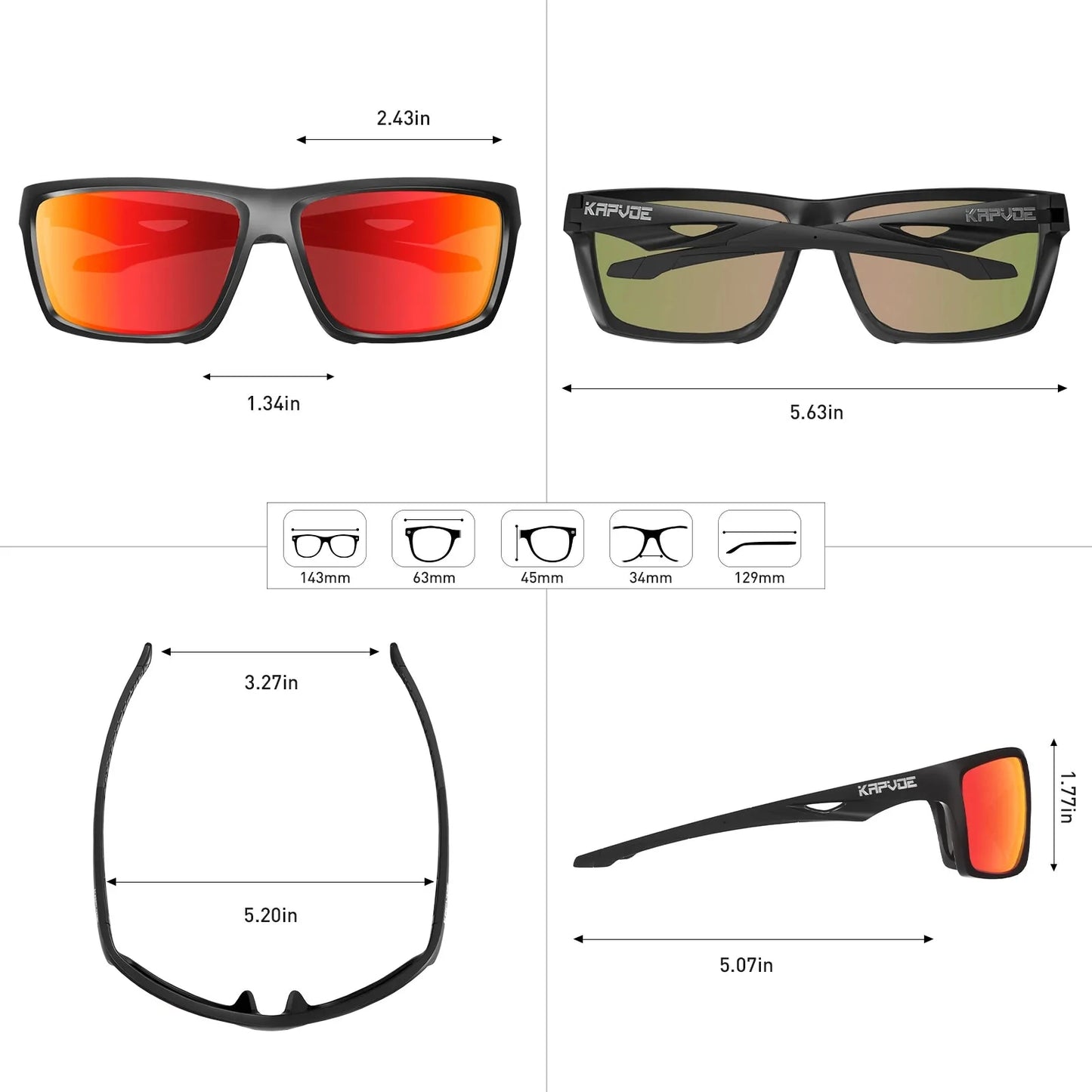 Unisex Sports Style Polarized UV400 Lens Outdoor Cycling Sunglasses - Unisex Sunglasses - DYAVOR®