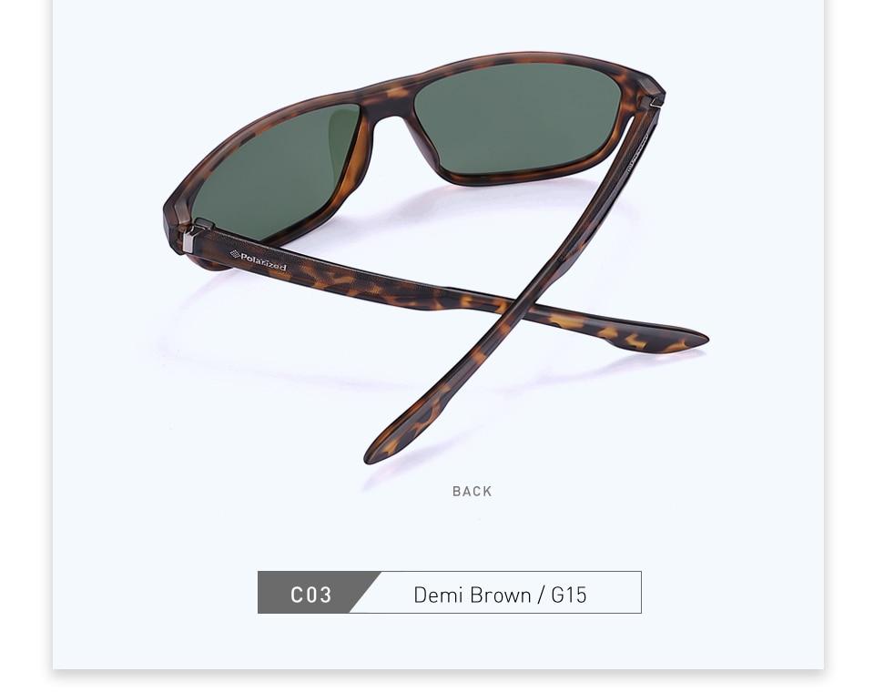 Polarized Square Frame Driving Fishing Fashion Sunglasses for Men & Women - Unisex Sunglasses - DYAVOR®