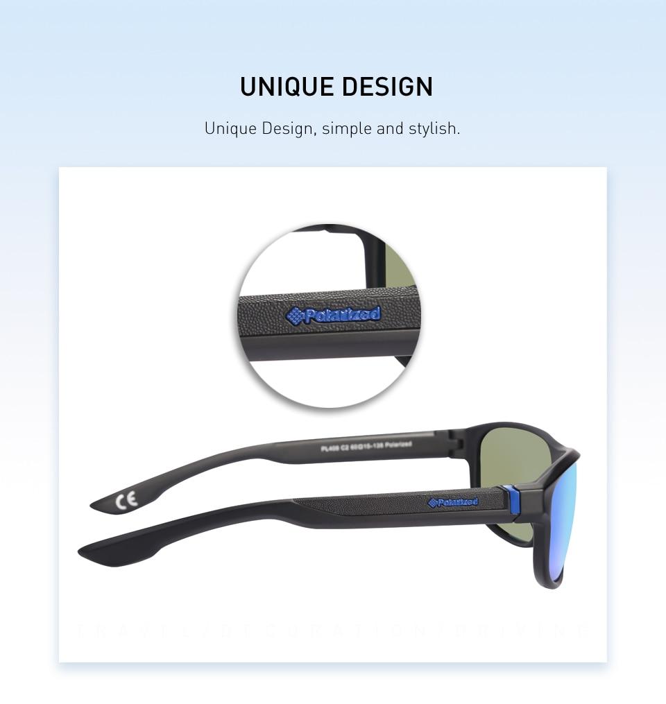 Polarized Square Frame Driving Fishing Fashion Sunglasses for Men & Women - Unisex Sunglasses - DYAVOR®