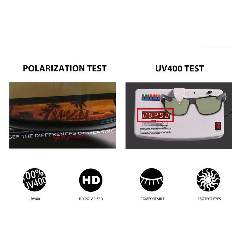 Polarized Square Frame Driving Fishing Fashion Sunglasses for Men & Women - Unisex Sunglasses - DYAVOR®