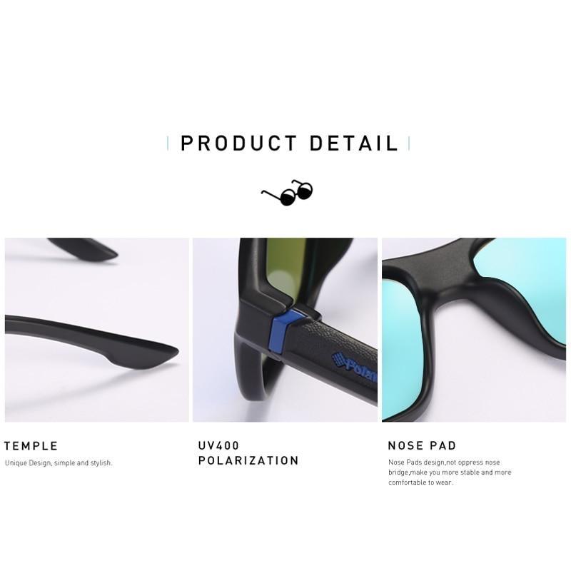 Polarized Square Frame Driving Fishing Fashion Sunglasses for Men & Women - Unisex Sunglasses - DYAVOR®