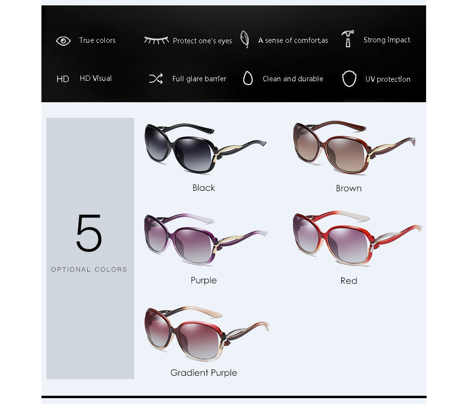 Women's Butterfly Style Polarized UV400 Mirror Driving Travel Sunglasses - Women Sunglasses - DYAVOR®